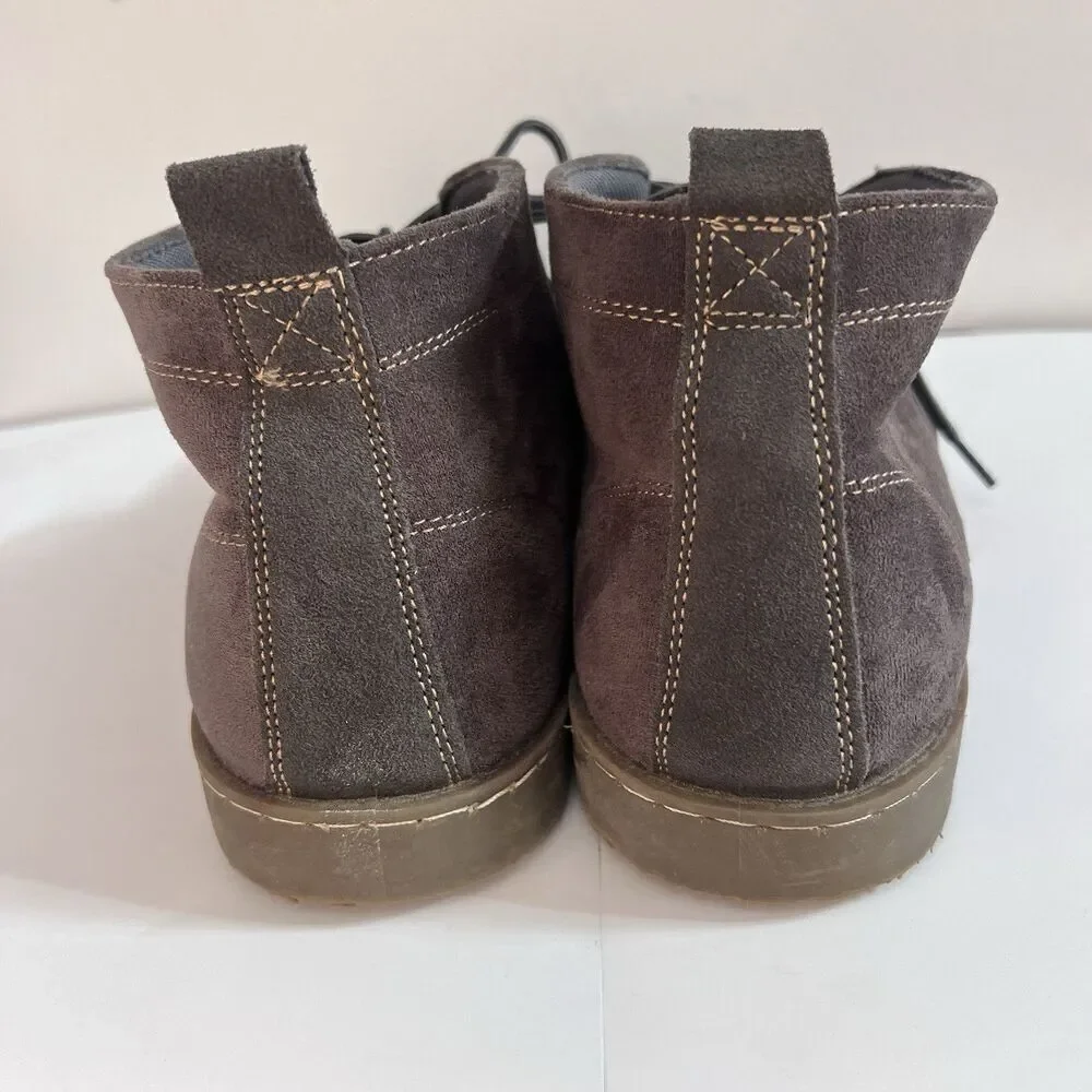 Atlas For Men Gray Suede Leather Chukka Ankle Boots EU 46 US 12 Classic Preppy